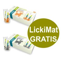 2 x Add One 30x10g + LickiMat Lachs/Leber zur Eingabe...