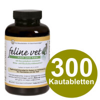 Feline Vet Haut & Haar 300 Tabl. Katze Verbesserung...