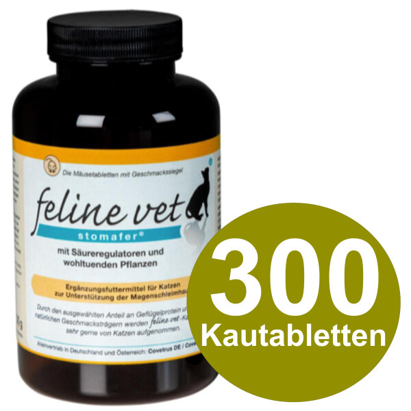 Feline Vet Stomafer 300 Tabl. Katze Unterst. Magenschleimhaut