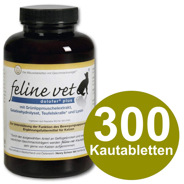 Feline Vet Dolofer Plus 300 Tabl. Katze unterst. Bewegungsapparat Gelenke