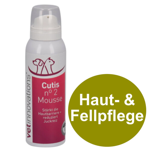 Vetinnovations Cutis No.2 Mousse 100ml Fellpflege Hund & Katze