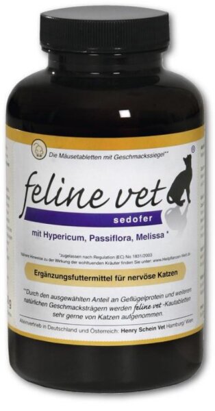 Feline Vet Sedofer 300 Tabl. f. hyperaktive Katzen Unruhe Schlafstörugen