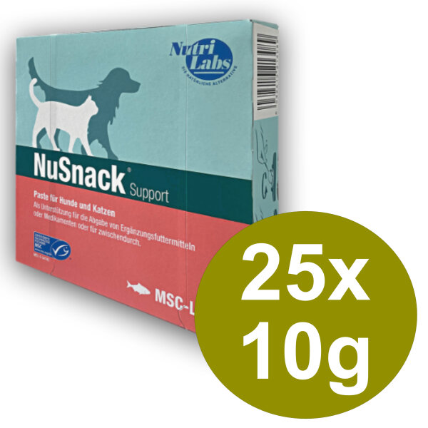 NutriLabs NuSnack Lachs 25x10g Abgabehilfensnack Versteckerlis