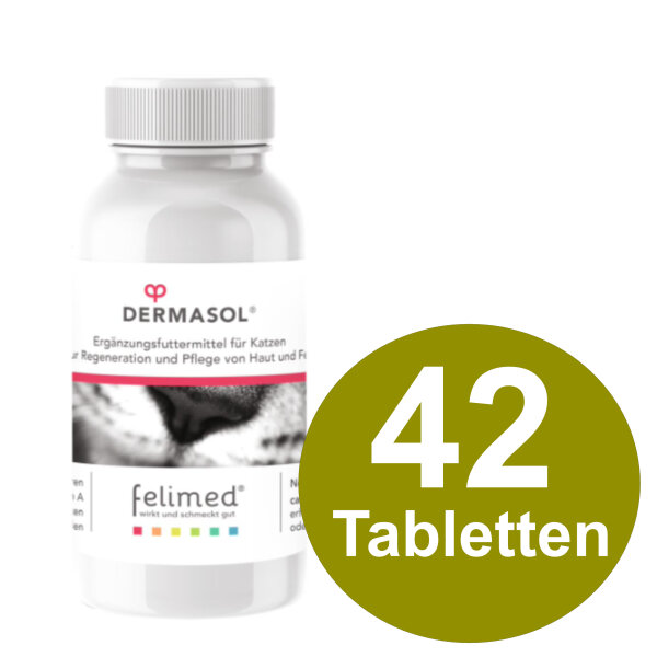 Felimed Dermasol 42 Tabl. Katze Verbesserung Fell und Haut