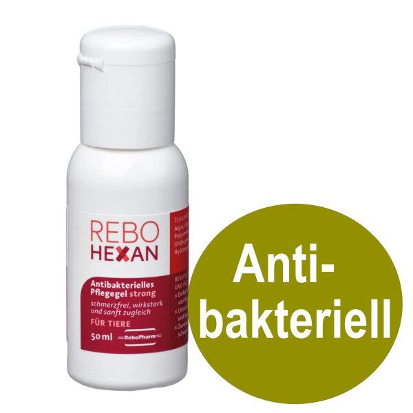 Rebohexan antibakterielles Gel 50ml Wundheilung Hund Katze Pferd