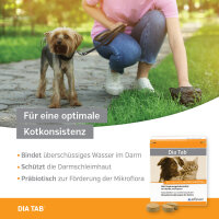 Alfavet Dia Tab 30 Kautabletten für Hund & Katze bei Durchfall