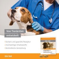 Alfavet Dia Tab 60 Kautabletten für Hund & Katz bei Durchfall