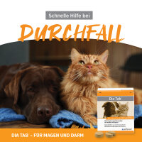 Alfavet Dia Tab 60 Kautabletten für Hund & Katz bei Durchfall