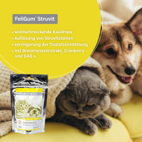 Alfavet FeliGum Struvit 3x160g Hund Katze Auflösung von Struvitsteinen