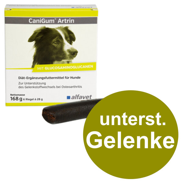 Alfavet CaniGum Artrin 6x28g Hunde unterst. Gelenke Knorpel