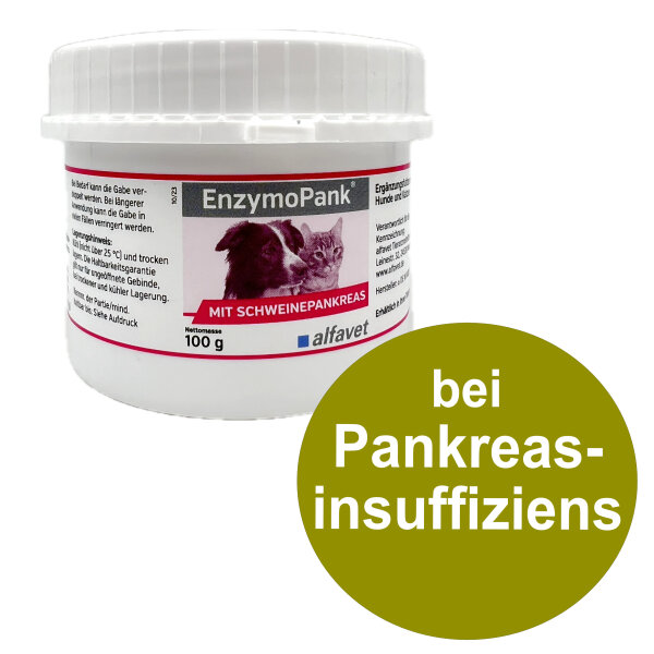 Alfavet EnzymoPank 100g Hund Katze Verdauung Pankreasinsuffizienz