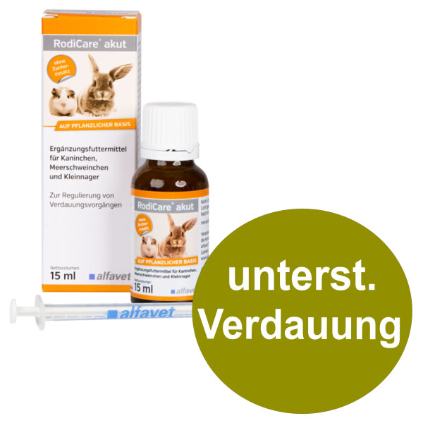 Alfavet RodiCare Akut 15ml unterst. Heimtier Verdauung Durchfall