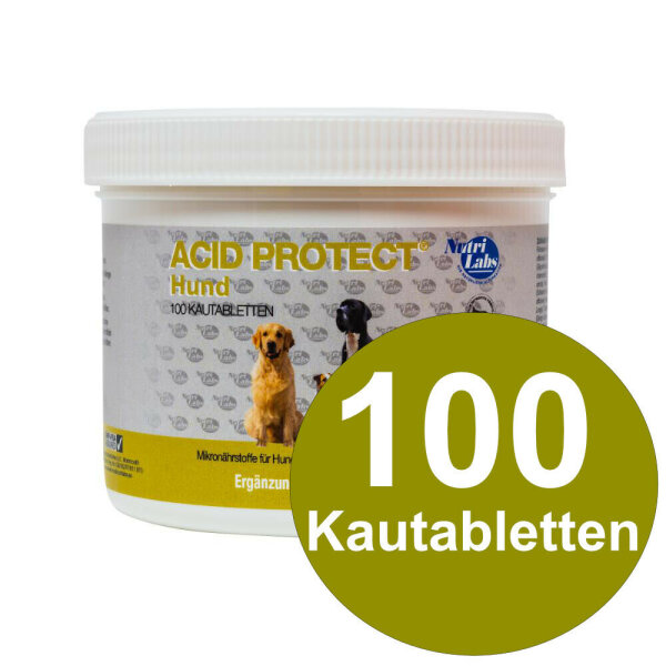 NutriLabs Acid Protect Hund 250g Dose mit 100 Kautabletten