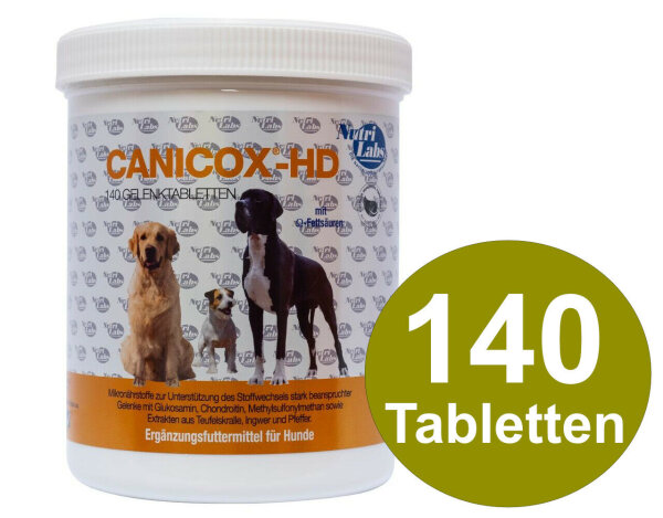 NutriLabs Canicox Hund HD140 Kautabletten für beanspruchter Gelenke