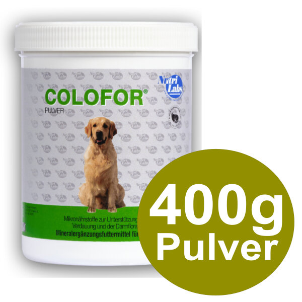 NutriLabs Colofer 400g Pulver Dose bei Durchfall Hunde Reg. Estifor