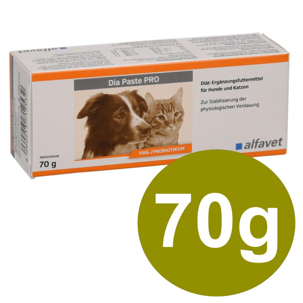 Alfavet Dia Paste Pro 70g für Hund & Katze bei Durchfall