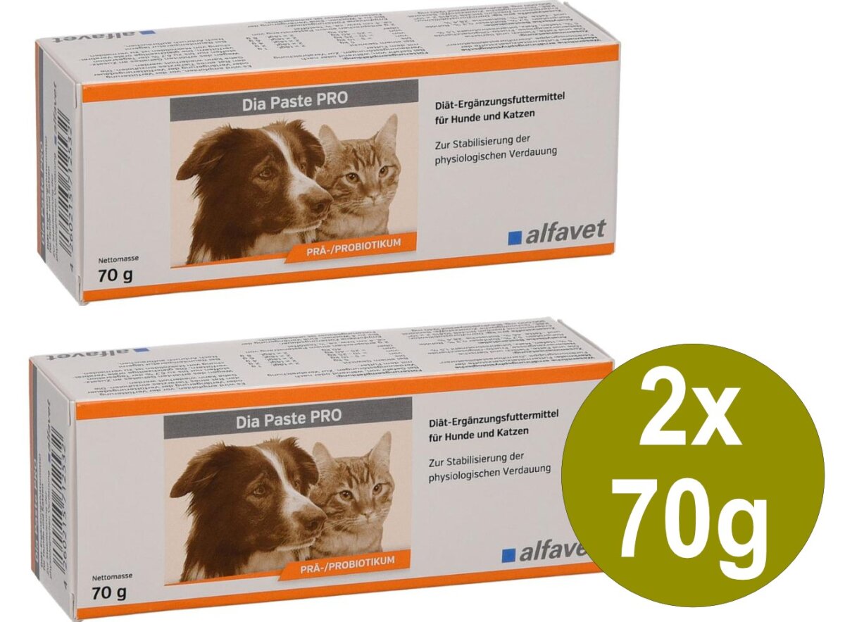 Alfavet Paste Pro 2x 70g für & Katze bei Durchfall, 51,80 €