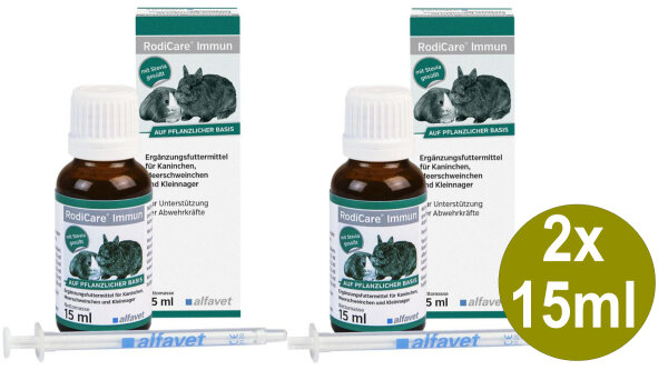 Alfavet RodiCare Immun 2x15ml Kanin. Kleinnager Stärkung d. Immunsystems