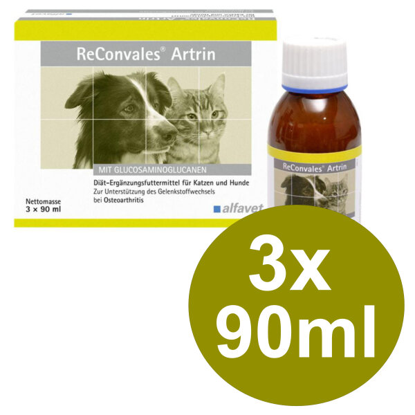 Alfavet ReConvales Artrin 3x90ml Tonicum Hunde & Katzen Gelenke